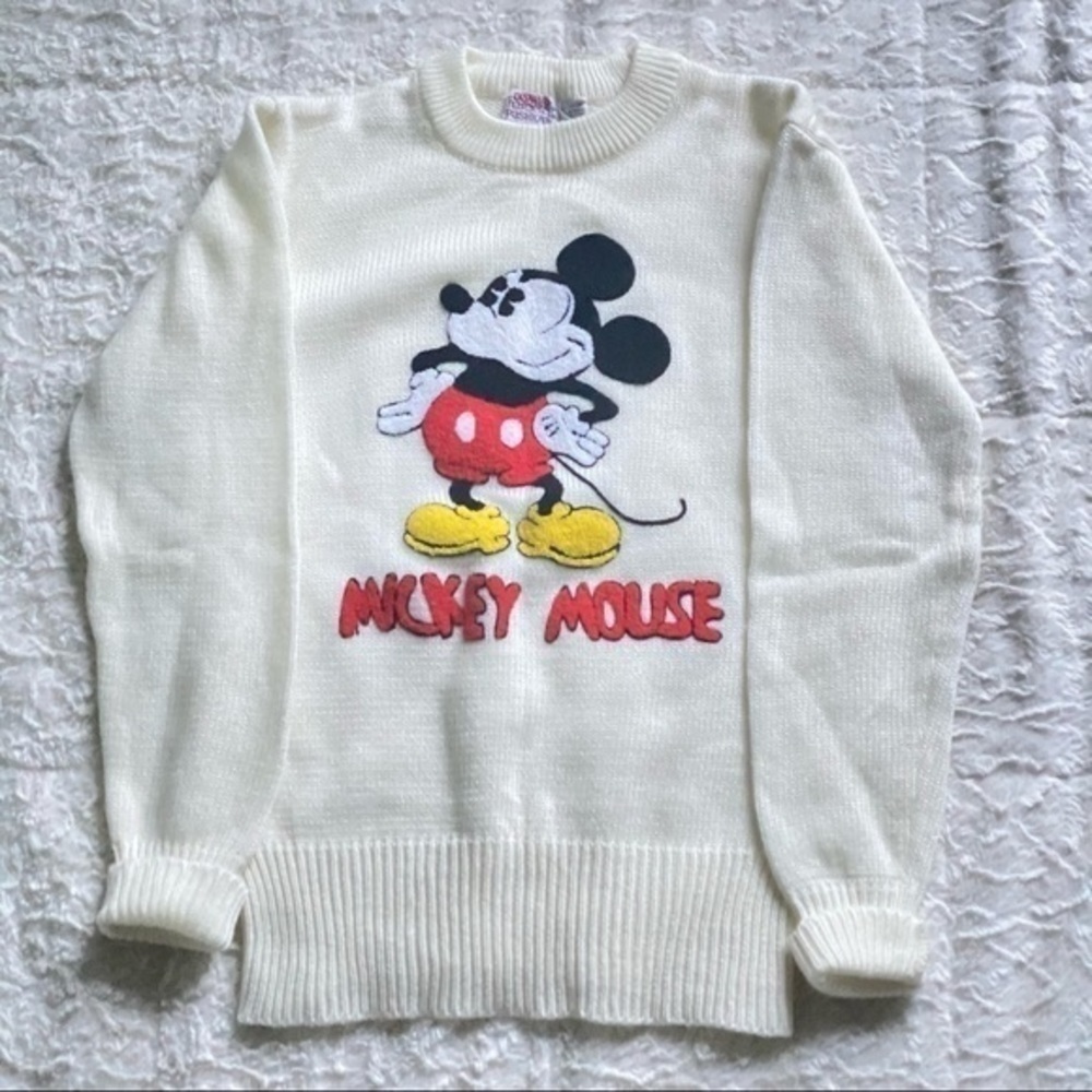 RETRO PULLOVER KNIT WALT DISNEY MICKEY MOUSE SWEATER